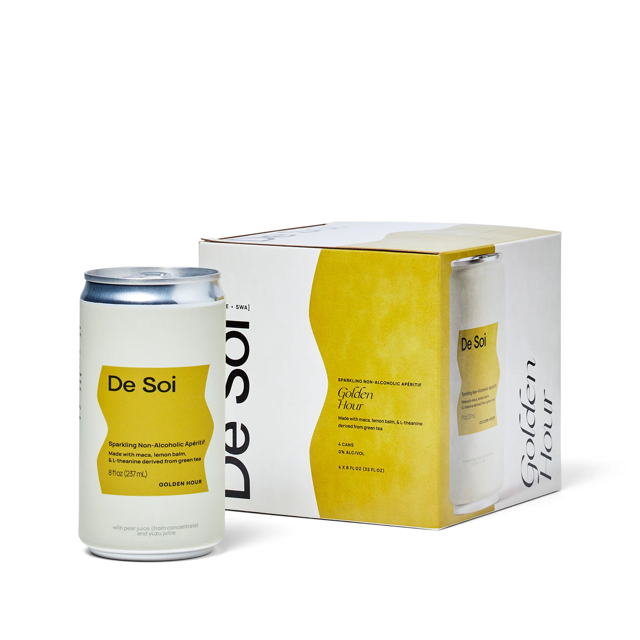 De Soi - Golden Hour Non-Alcoholic Apéritif - Can (4-pack) | Boisson
