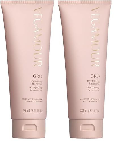VEGAMOUR GRO Revitalizing Shampoo, Support Thicker, Fuller Looking Hair, Shampoo Formulated Without Sulfates for Thinning Hair with Vegan Keratin, Natural Citrus Scent (8 fl. oz.) (Pack of 2) | Amazon (US)