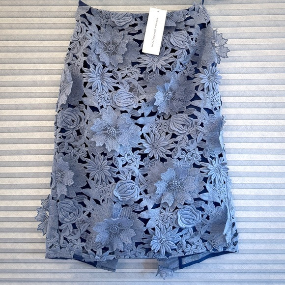 French Connection Manzoni Lace Pencil Skirt – Meru Blue – US 6 / UK 10 – NWT | Poshmark