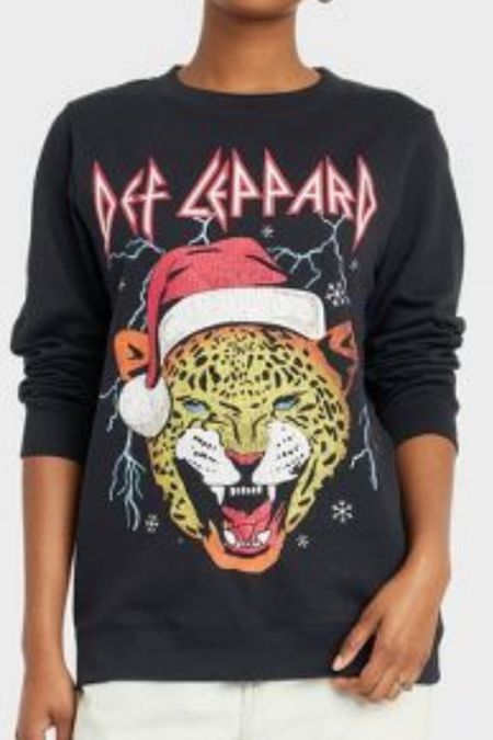 Def Leppard Holiday Sweatshirt #target #holidays #defleppard 

#LTKSeasonal #LTKunder50 #LTKHoliday
