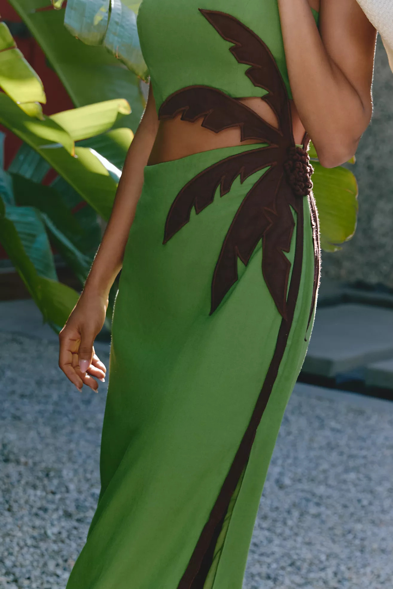 Farm Rio Palm Tree Midi Dress | Anthropologie (US)
