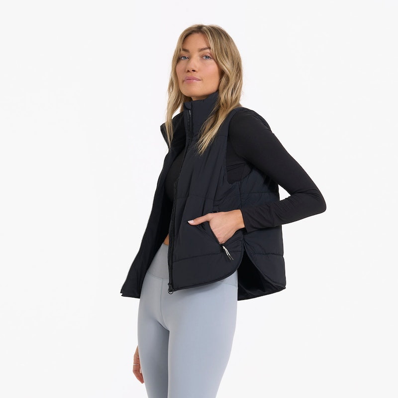 Canyon Insulated Vest | Black | Vuori Clothing (US & Canada)