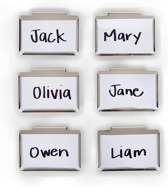 Basket Bin Labels Clip on | Label Holders for Basket or Storage Bins | Metal Hanging Bin Clip Lab... | Amazon (US)