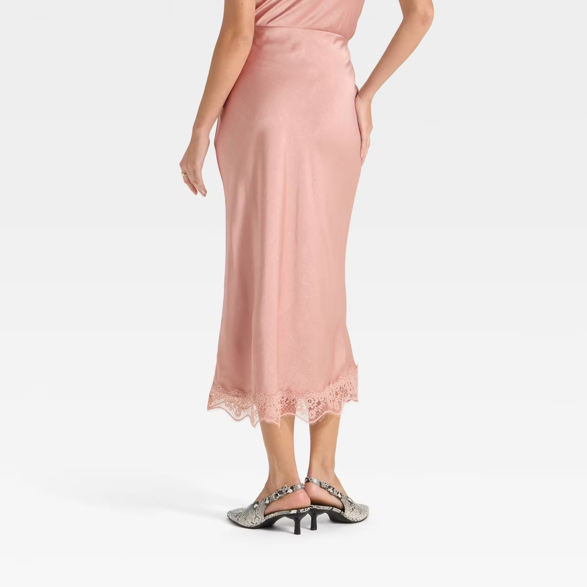 Women's Lace Trim Midi Skirt - A New Day™ | Target