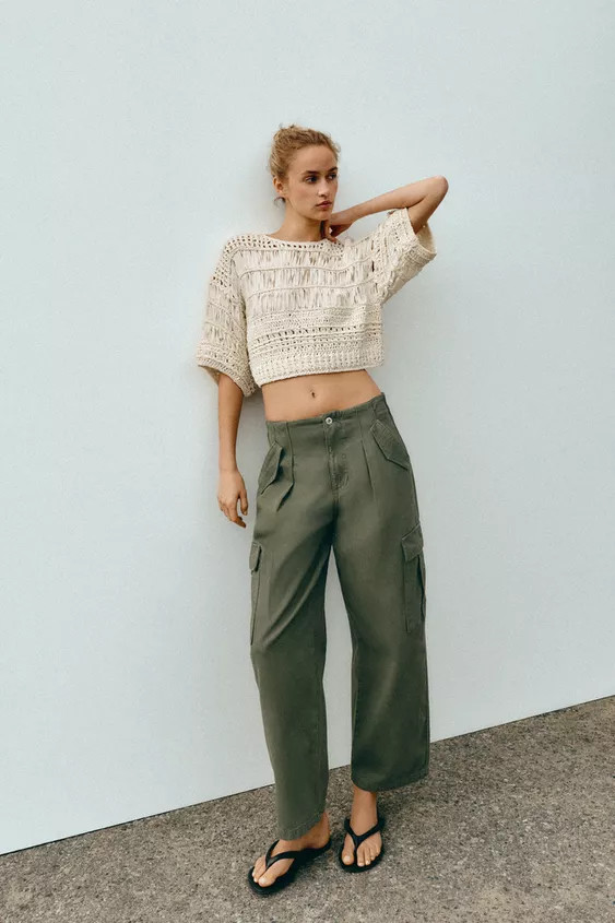 COMBINATION TAPE KNIT TOP | Zara US