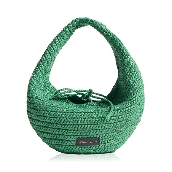 Khaite Olivia Medium Raffia Bag in Green | Poshmark