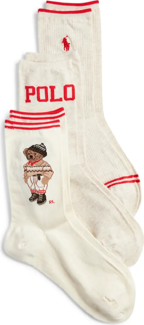 Colorado Bear Assorted 3-Pack Cotton Blend Crew Socks | Nordstrom