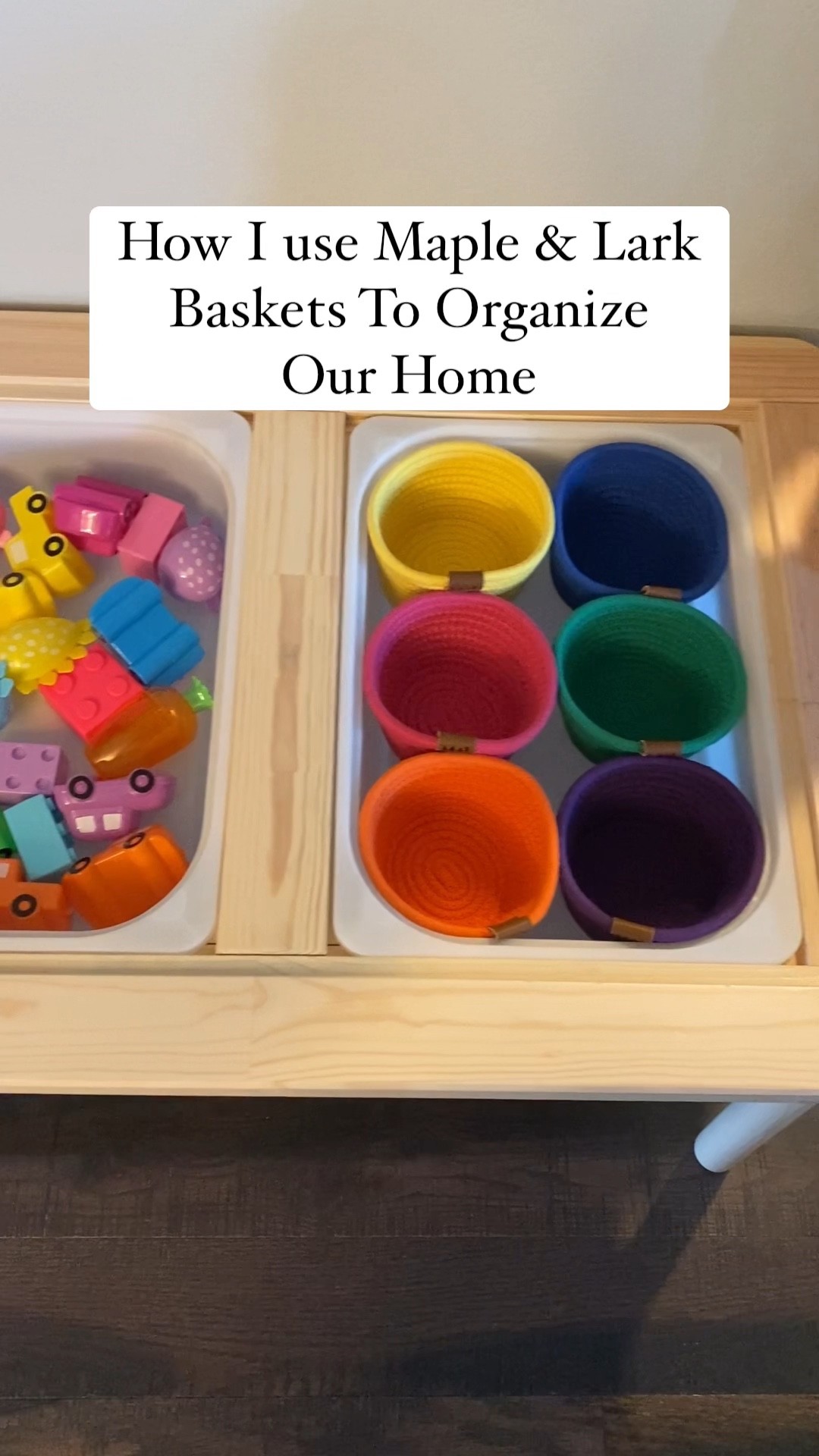 I love when I find a small business that is so fun to support. @mapleandlark baskets are a favorite in our home and I use them everywhere. Here are some of the fun ways I use their baskets to organize our home.

Check out the link in my bio to shop these baskets, use code SIMPLY10 for 10% off. Other products shown are linked in my Amazon storefront and LTK. 

••••••••••••••••••••••••••••••••

#mapleandlark #baskets #basket #bitsybasket #bitsybaskets #sensorytable #ikeaflisat #ikeaflisattable #flisattable #flisattableplay #flisattablefun #playroomorganization #organizedplayroom #dollartree #dollartreefinds #eastereggs #dollartreeeaster #colorsorting #puzzles #puzzle #mealplanning #toniebox #tonies #tonie #booksbasket #looseparts #loosepartsplay #etsyfinds #organized #homeorganization 

#LTKkids #LTKhome #LTKfamily