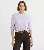 Ribbed Relaxed Sweater | LOFT
