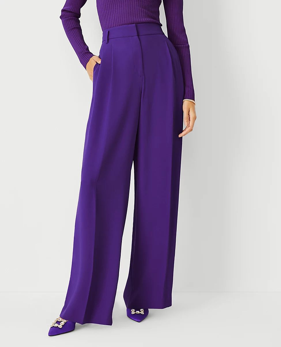 The Pleated Wide Leg Pant | Ann Taylor (US)