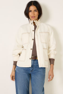 SEVENTY + MOCHI Women's Pablo Jacket, Size XL, White | Evereve