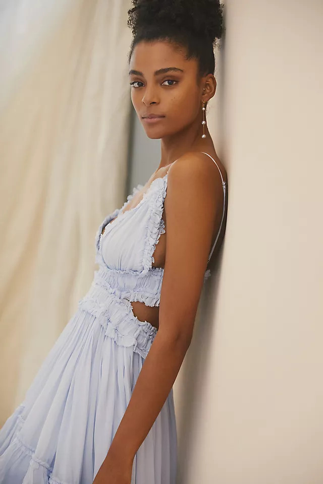 Magali Pascal Deep-V High-Low Dress | Anthropologie (US)