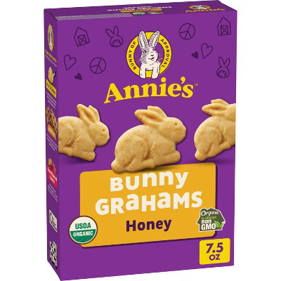 Annie's Organic Bunny Grahams Honey Baked Snacks - 7.5oz | Target