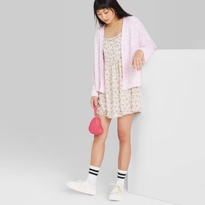 Women's Long Sleeve Open Neck Lightweight Cardigan - Wild Fable™ | Target