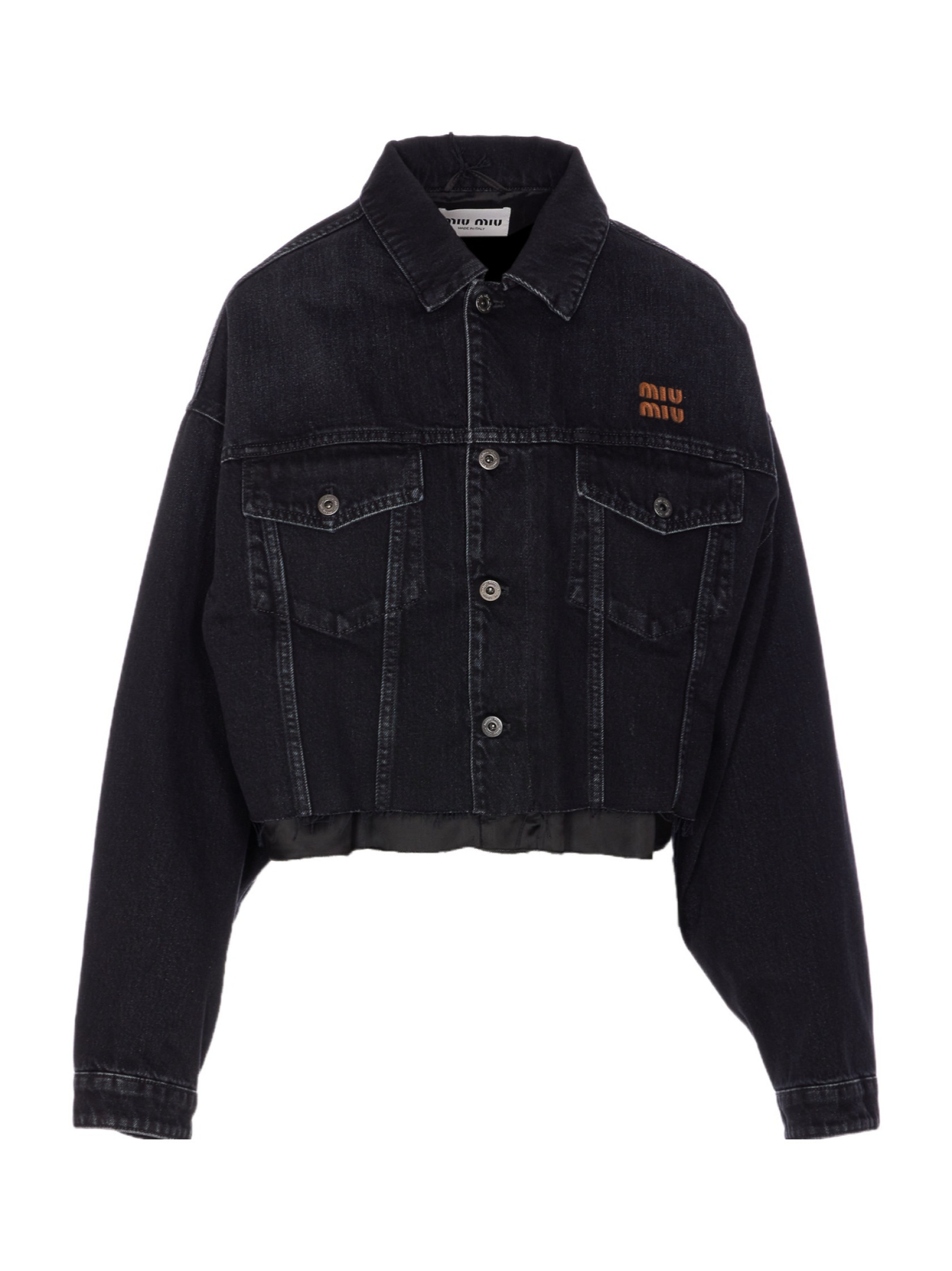 Miu Miu Button-Up Denim Jacket | Senser US