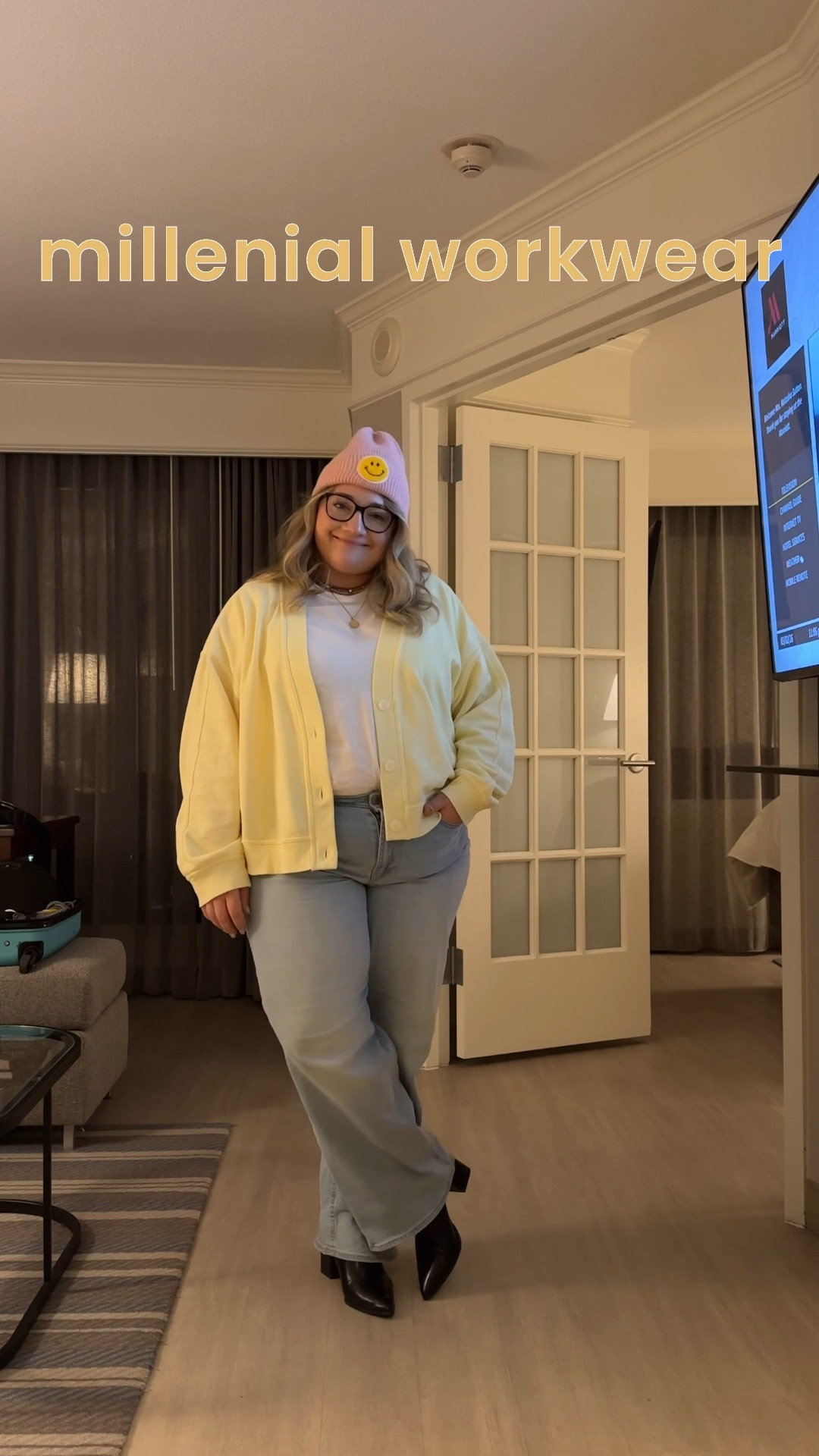 Workwear for any body type! I’m 5’2” 225 and wearing XL-XXL! 
#workwear #millennial #dopaminedressing #sizeXxl #sizeXl #butteryellow  

#LTKgrwm #LTKWorkwear #LTKMidsize