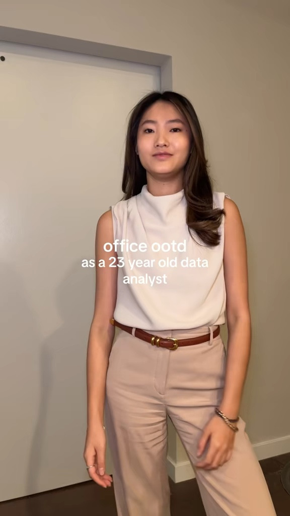 office ootd for presenting / finishing up training @Aritzia 

#officeootd #officeoutfits #corporateoutfits #officewear #workwear office outfit as a 23 year old data analyst, spring office outfit, summer office outfit, carter top blouse, legendary belt slim, agency pants

#LTKWorkwear #LTKootd #LTKgrwm