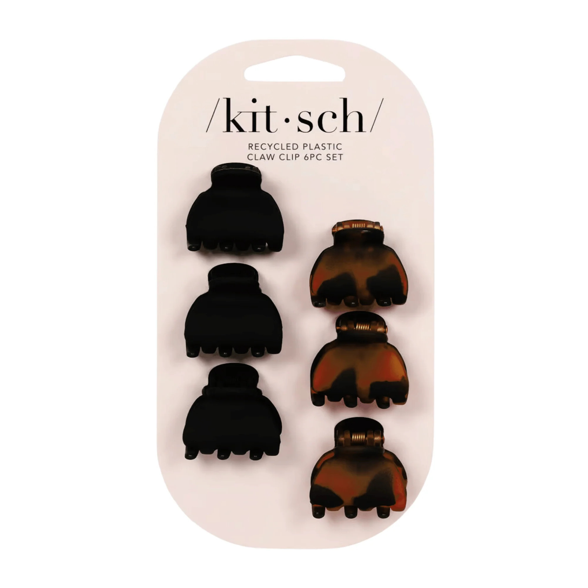 kitsch Recycled Plastic XS Claw Clips Set (6 pieces) #10087442 | Smallflower