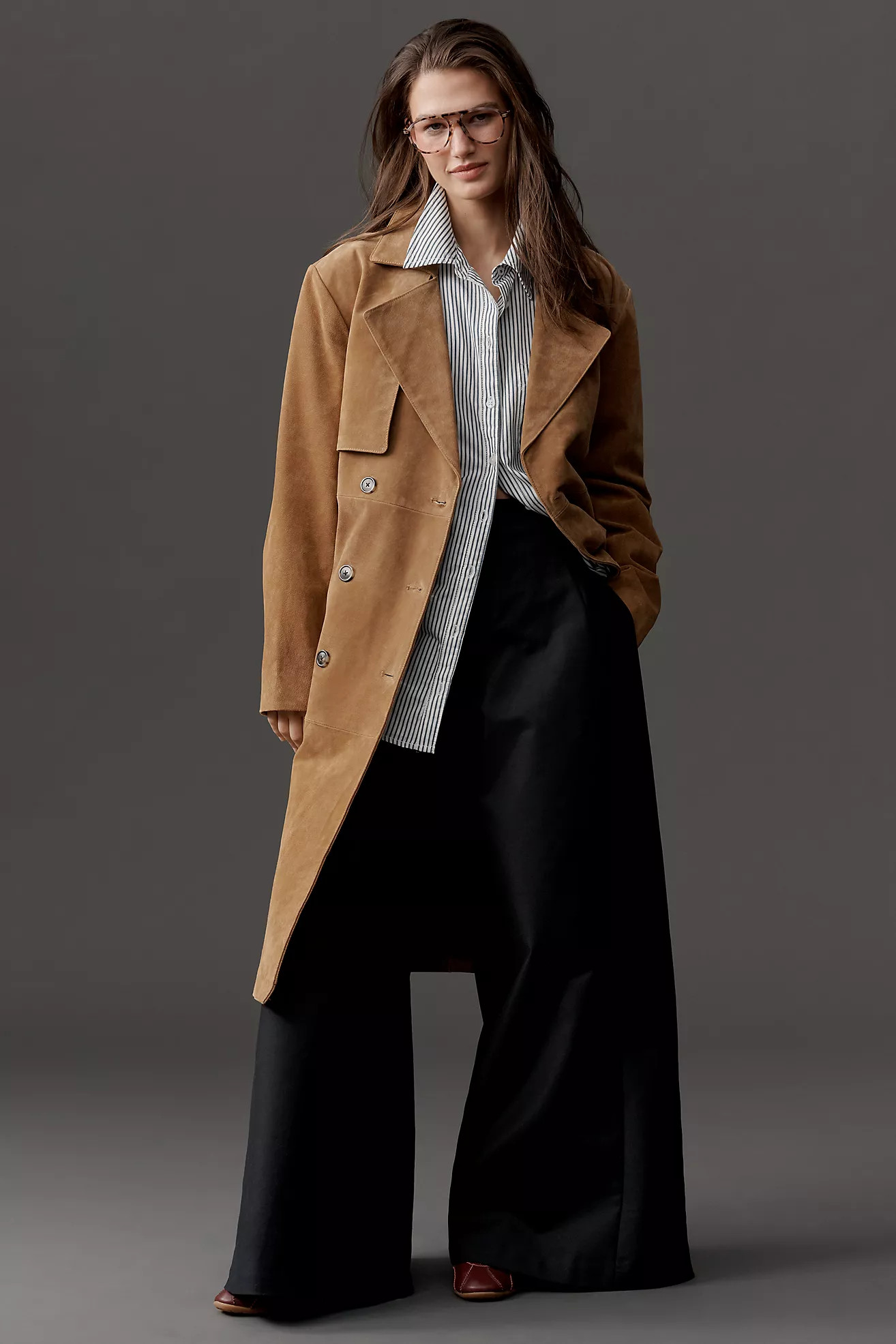 BLANKNYC Suede Trench Coat | Anthropologie (US)