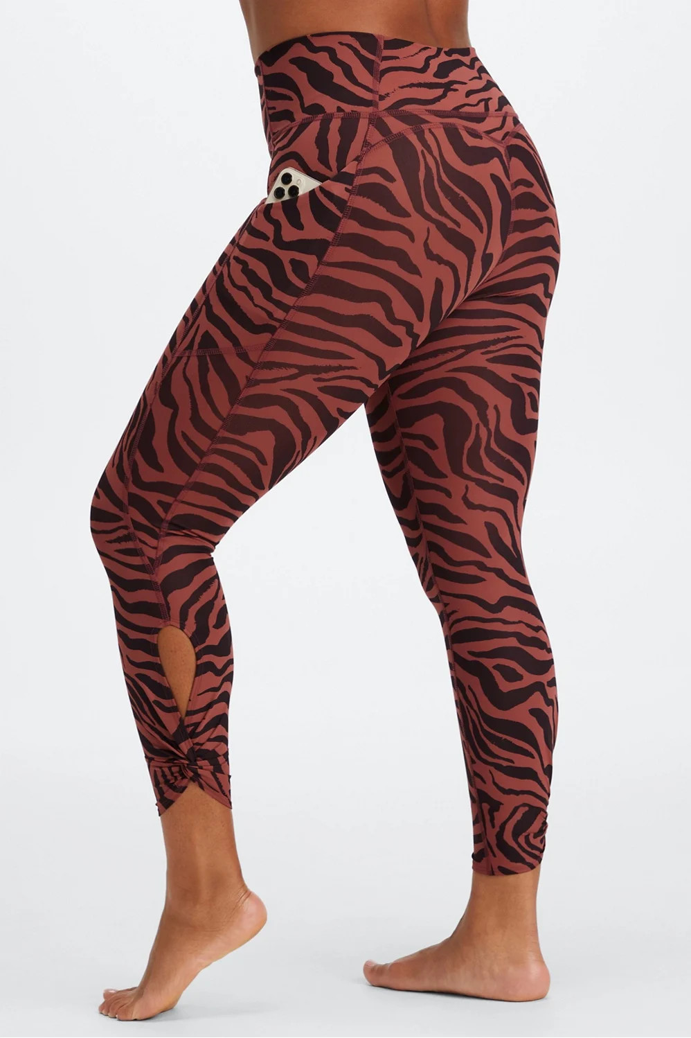 Oasis PureLuxe High-Waisted Twist 7/8 Legging | Fabletics - North America