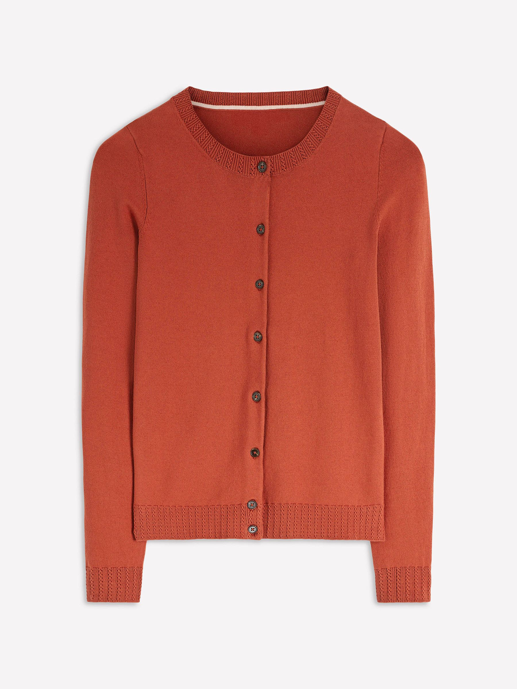 Boden Boden Brown Emilia Cotton Crew Cardigan | Next US