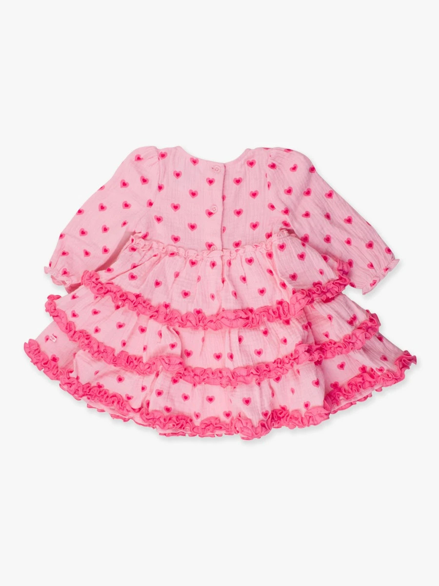 Cotton Gauze Tiered Ruffle Dress | RuffleButts / RuggedButts