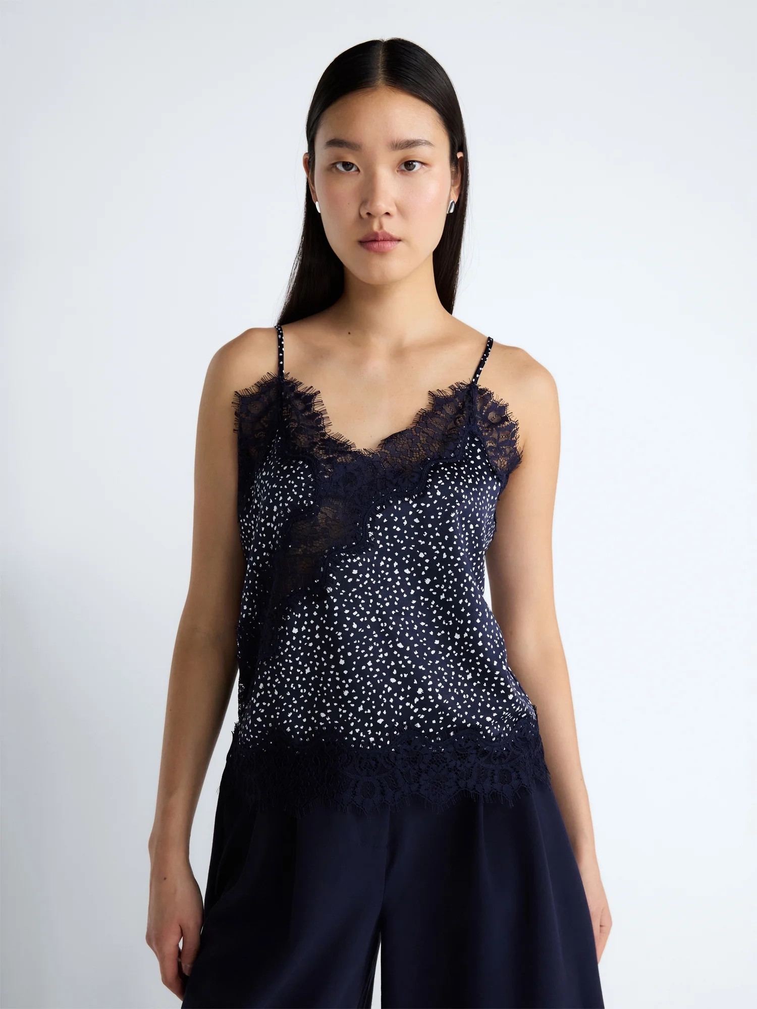 Devil Wears Prada Scoop Collection Women's Lace Trim Blouse, Sizes XS-XXL | Walmart (US)