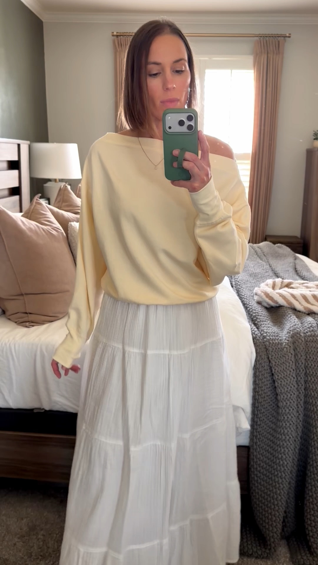 Love, love, love this top so much! The prettiest color for spring! And this skirt is such a great one for spring and summer!

#LTKSeasonal #LTKootd