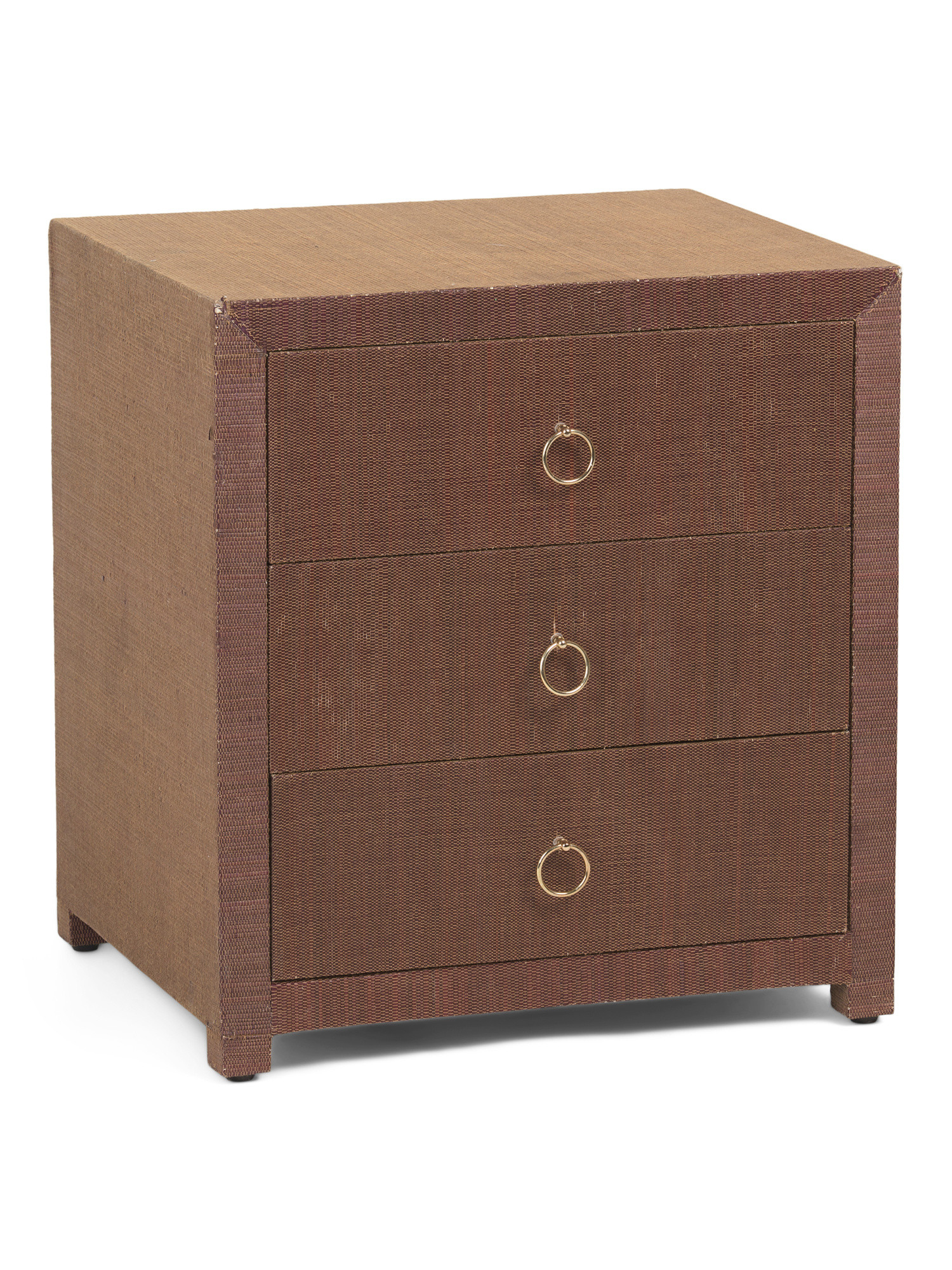 Quinn 3 Drawer Raffia Table | Marshalls