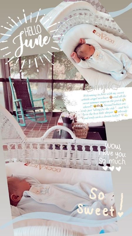 Welcoming in June with my sweet whittle angel newborn 👶🏼 and all the sweet summer naps on the porch 🌾 ahead!! 🥹🫶🏽🤱 Second babies are truly just “along for the ride” - and he’s been the best little sleeper 😴 already and truly such a dream baby!! 🤍💫

#LTKFamily #LTKBaby #LTKHome