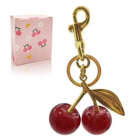 Cherry Bag Charm, Cherry Keychain Accessory Purse Charm, Metal Accessory for Purses and Bags | Walmart (US)