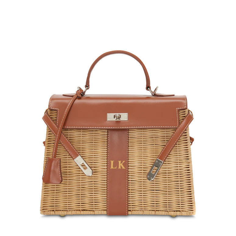 Lily & Bean Large Rattan Bag Tan | Lily and Bean