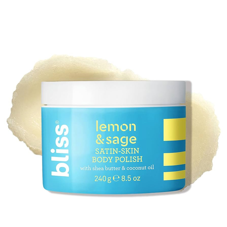 Bliss Satin-Skin Body Polish - Lemon and Sage - Body Scrub with Shea Butter and Coconut Oil - 8.5... | Amazon (US)