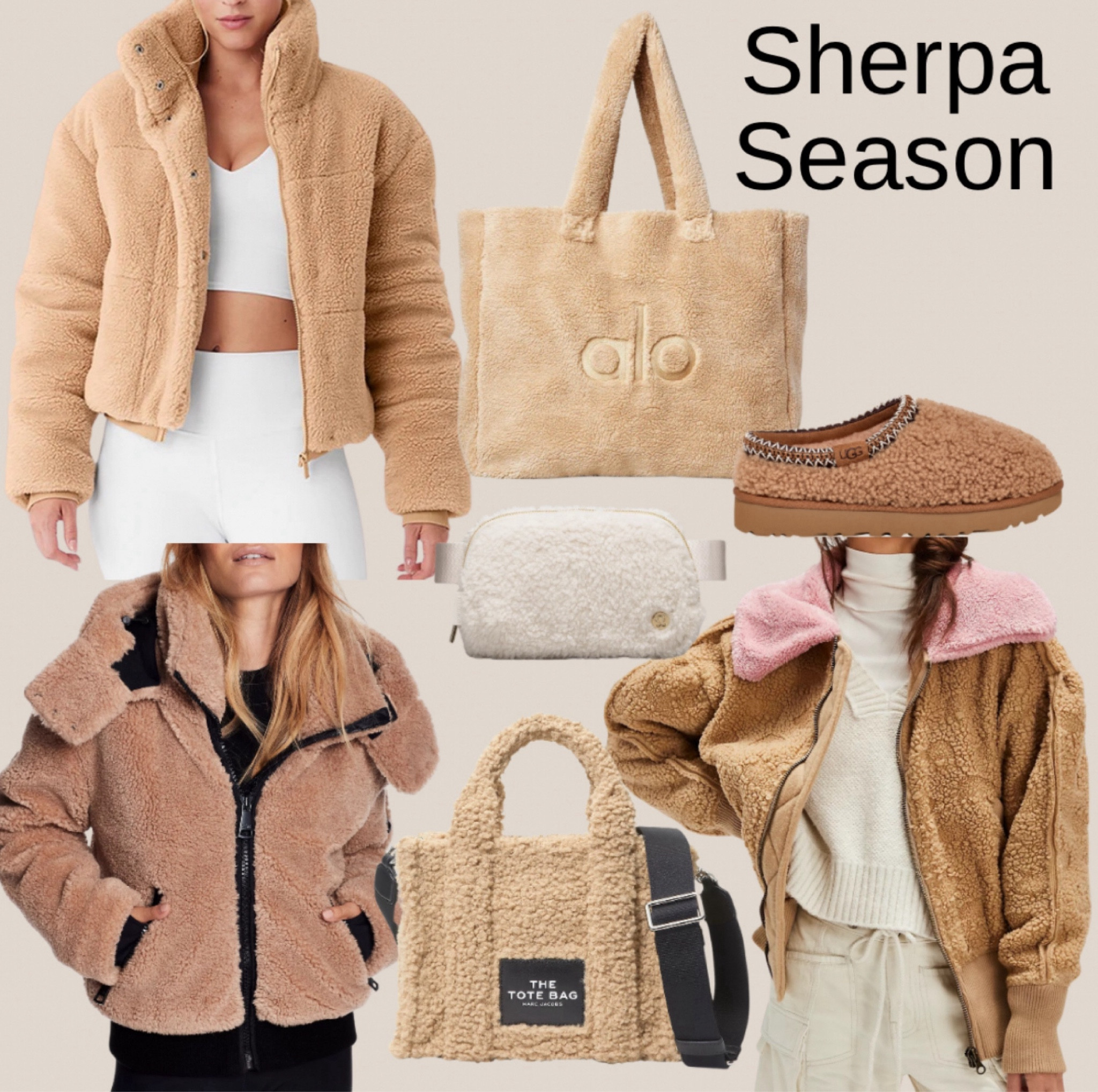 Sherpa Season! Sherpa jacket, handbag, purse, Ugg Sherpa slippers, lululemon Sherpa crossbody, Free People, ALO yoga
#sherpa #sherpabag #sherpapurse #sherpajacket #jacket


#LTKSeasonal #LTKOver40 #LTKGiftGuide