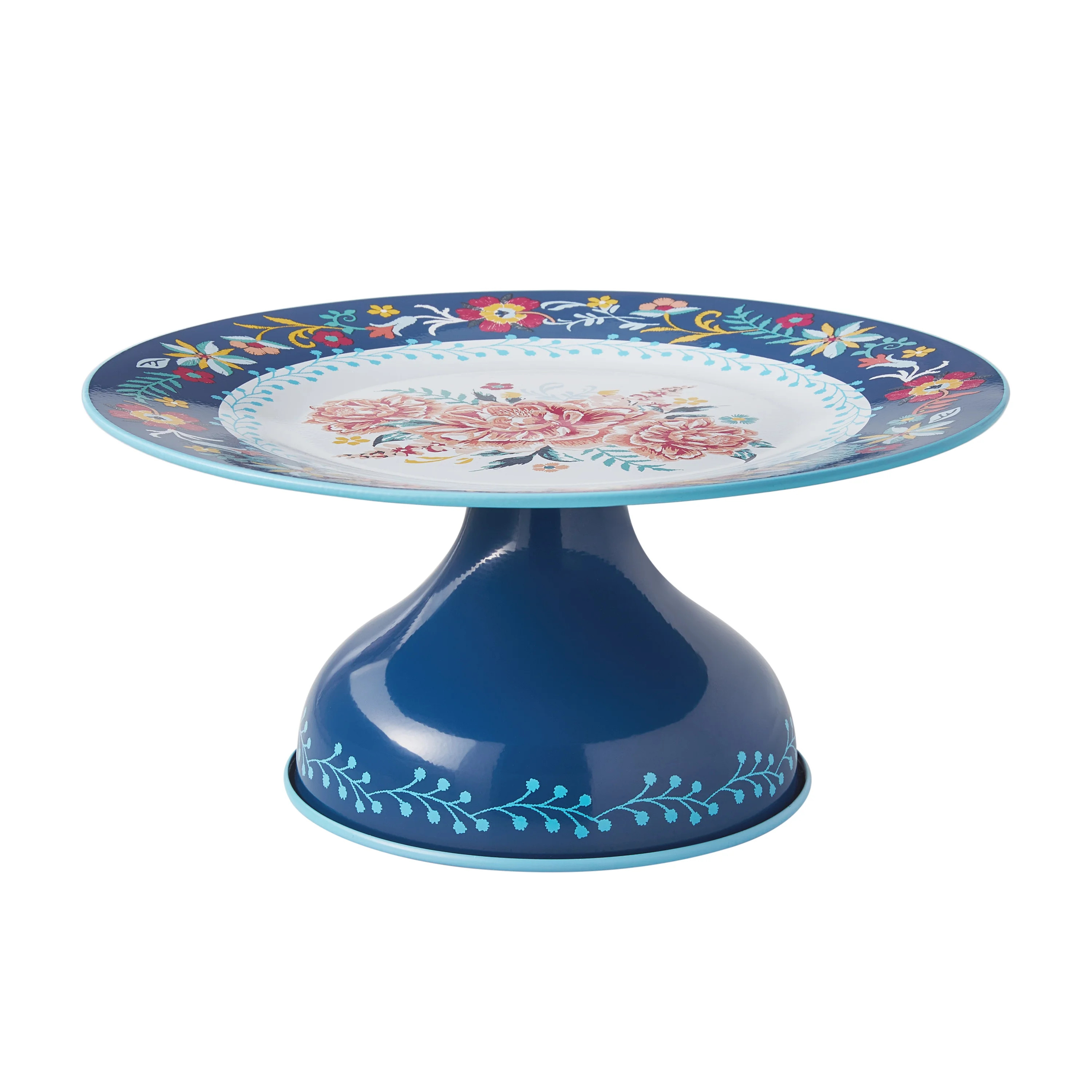 The Pioneer Woman Keepsake Floral Enamel Cake Stand | Walmart (US)