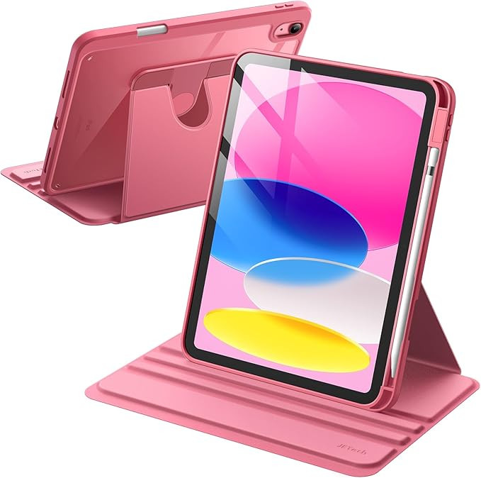 JETech Rotating Case for iPad 10 (10.9-Inch, 2022 Model, 10th Generation) with Pencil Holder, 360... | Amazon (US)