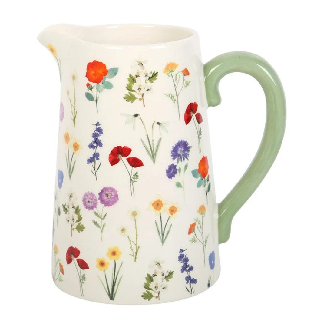 Wildflower Ceramic Flower Jug Vase - Etsy | Etsy (US)