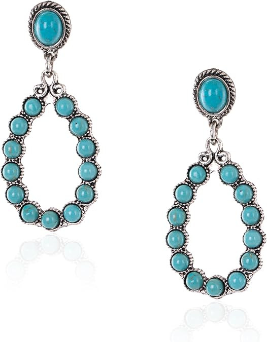 Rustic Couture's Western Earrings for Women Cowgirls Dangling Statement Western Jewelry Gift | Amazon (US)