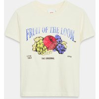 Zara - Fruit Of The Loom™ Slub T-Shirt - Ecru - L - Woman | Zara US