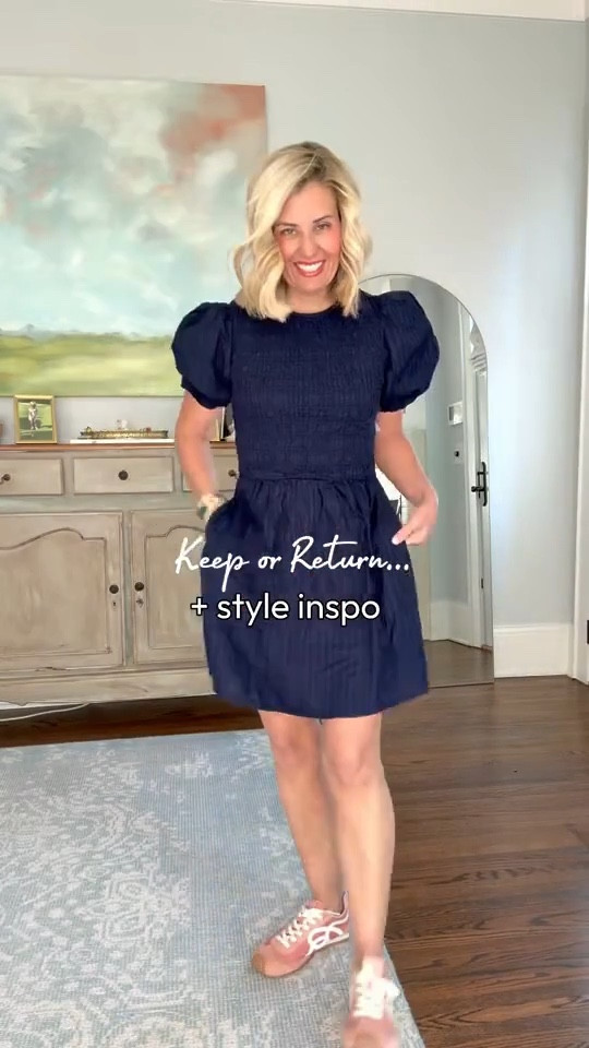 Ladies, I need your help!! What should I keep, what should I return….I think I love it all! 

Fleece - small
Flare Leggings - small petite 
Stripe Tee - xs
Barrel Jeans - 2 
Navy & Pink Dresses - xs
White Dress - small (sized up for length)
Cardigan - xs 
Sweatshirt - xs 
Gucci Mules - 38
Boots - 8

#LTKdayinmylife #LTKOver40 #LTKmomlife