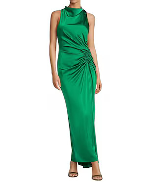 Antonio Melani Kya A-Line Ruched Detail Cowl Neckline Sleeveless Dress | Dillard's | Dillard's