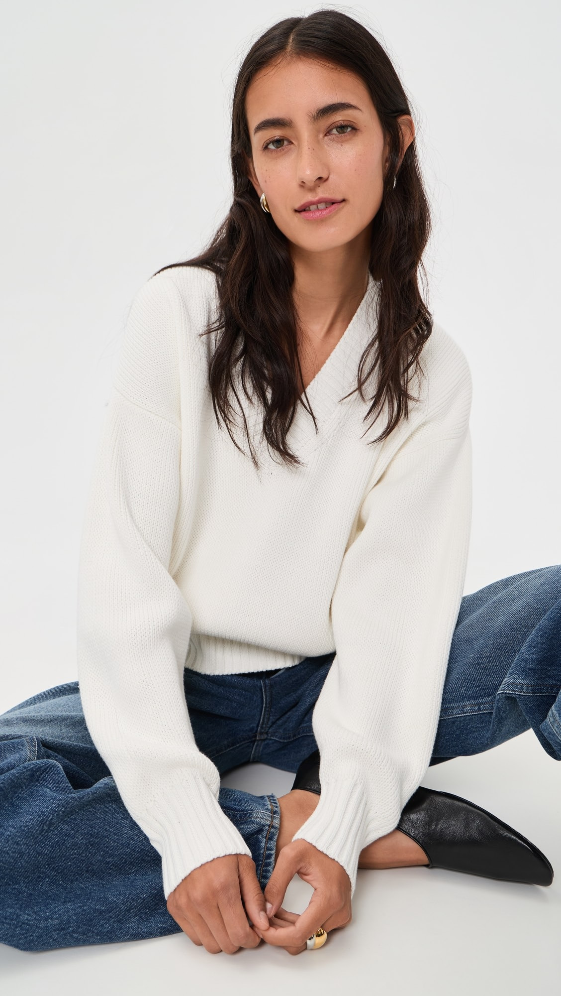 Pistola | Nika Heavyweight V Neck Sweater — shop this pick from Emily's edit