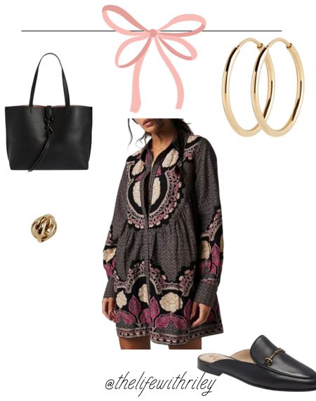 Fall Work Outfit 

Fall outfits, fall outfit, shirt dress, printed shirt dress, fall shoes, fall mules, leather tote bag, black tote bag, gold jewelry, business casual, workwear 

#LTKSeasonal #LTKworkwear #LTKstyletip