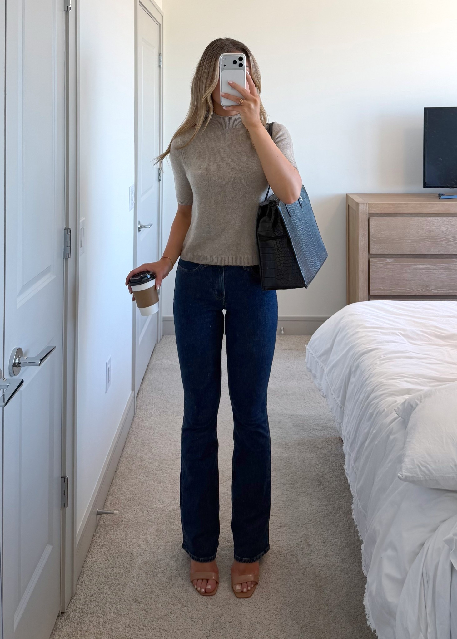 casual / Jean Friday office outfit inspo! Abercrombie finally has high waisted bootcut jeans, I am SO HAPPYY

#LTKWorkwear #LTKootd