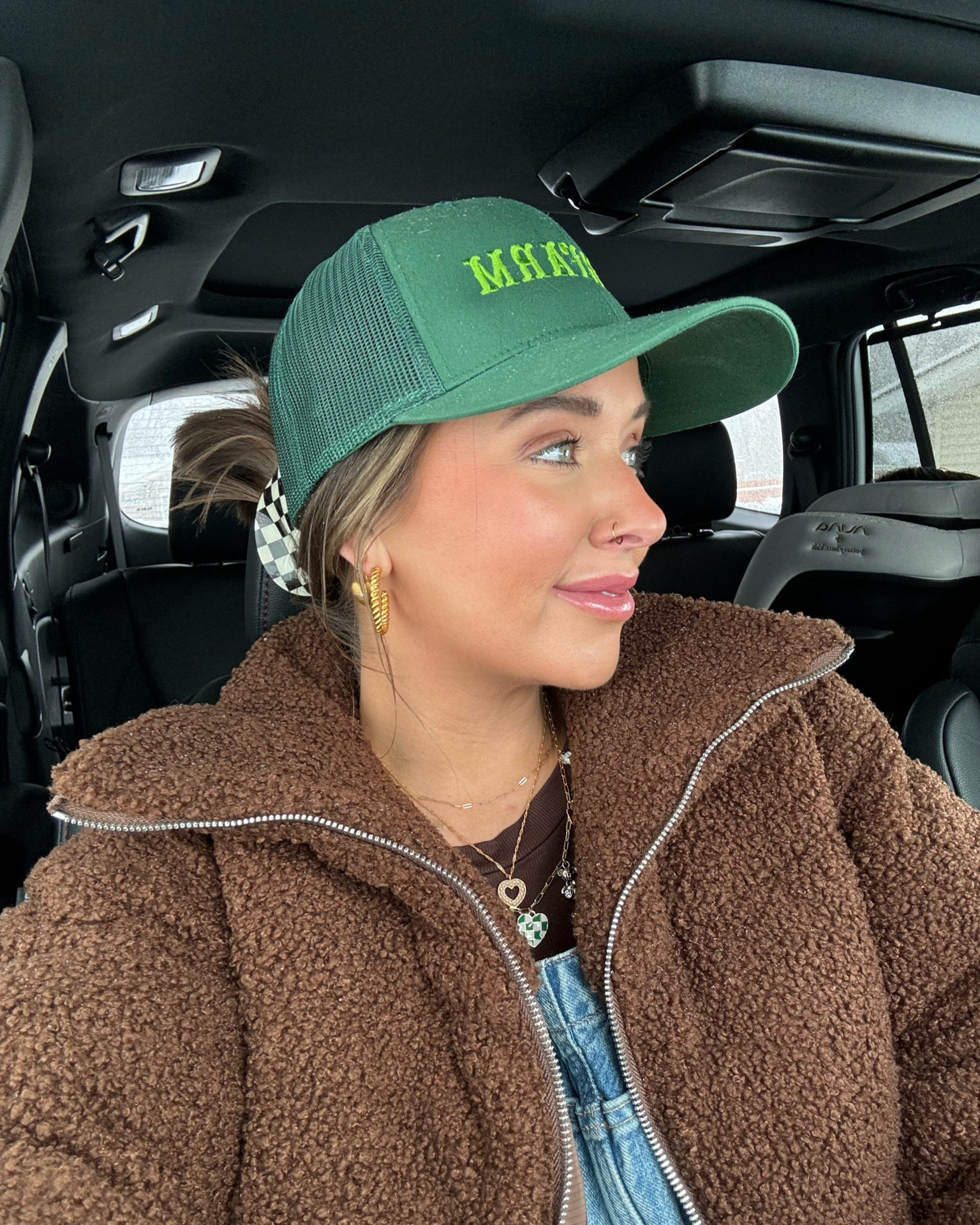 New jewelry linked! All by Julie Vos and I love!!! 😍😍 my charm necklace not really shown is Mars Charms PS! 

Gold jewelry, gold hoops, Julie Vos jewelry 

#LTKSeasonal #LTKfindsunder100