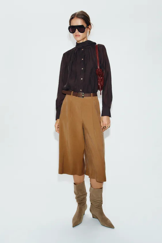 SCARF SHIRT | Zara US