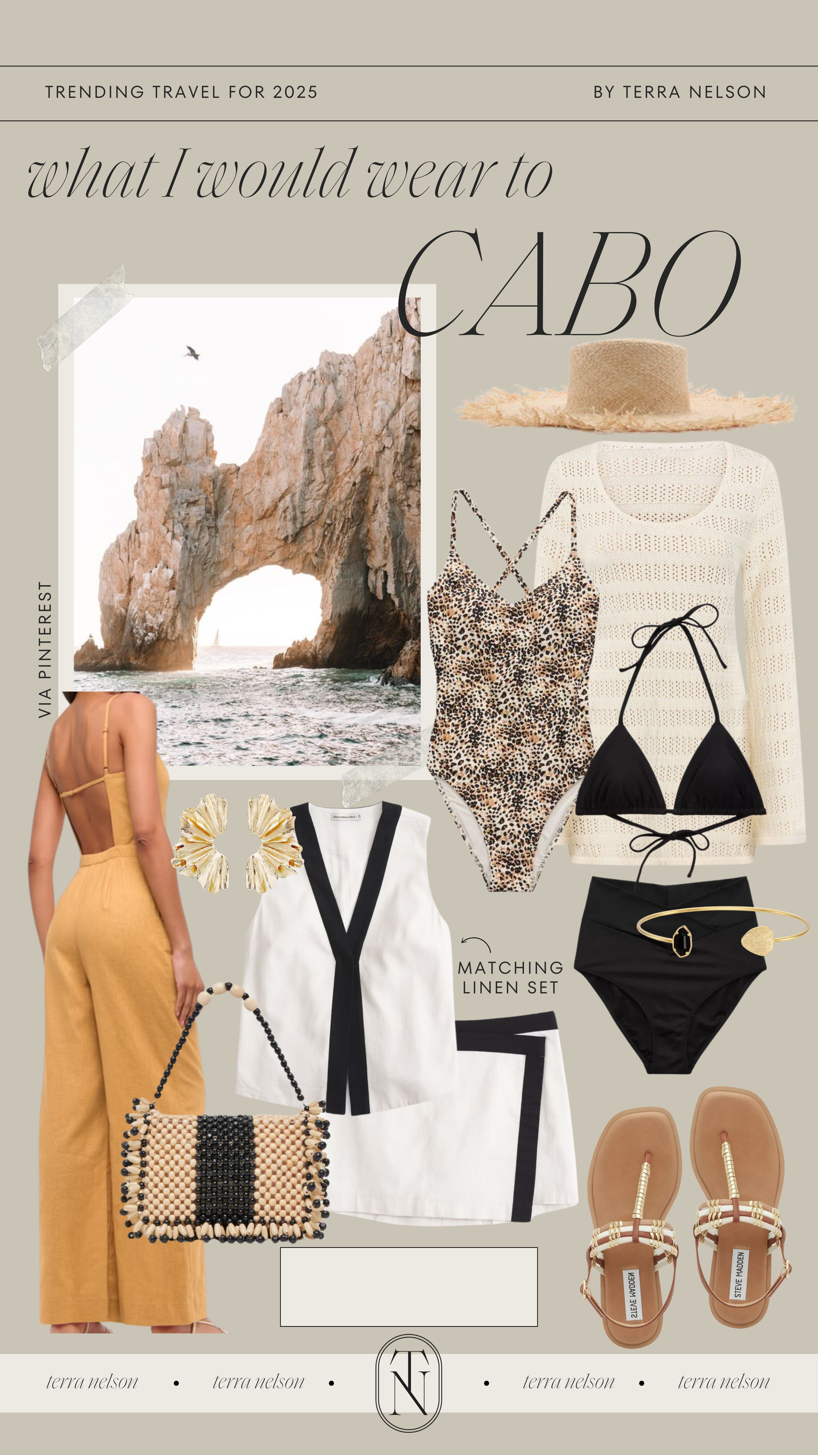 What I would wear to Cabo!
Vacation Outfits / Trending Travel Destinations / Tropical Outfits / Resortwear / Matching Vacay Sets / Beach Sandals / Dressy Sandals / Raffia Jewelry / Raffia Sandals / Raffia Handbag / Sabo Skirt / Dolce Vita / Beach Outfits / Beach Swimwear / Neutral Swimwear / Tropical Handbags / Vacation Dresses / Floral Dresses / Summer Dresses / Spring Break Vacation / Linen Sets / Linen Dresses / Beach Coverups / Pool Coverups /  

 #LTKSeasonal #LTKSwim #LTKTravel