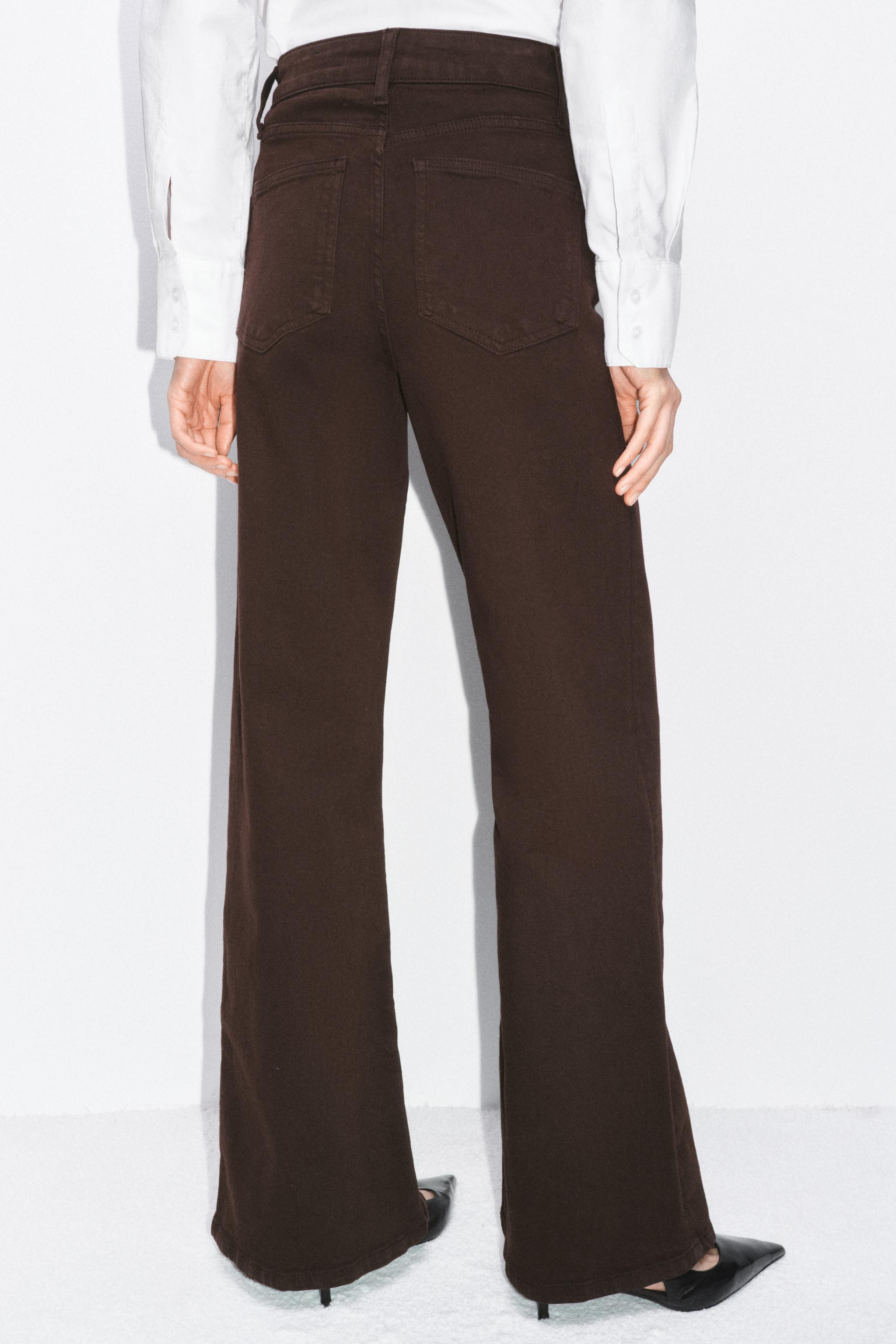 ZW COLLECTION HIGH-WAIST WIDE LEG JEANS | Zara US