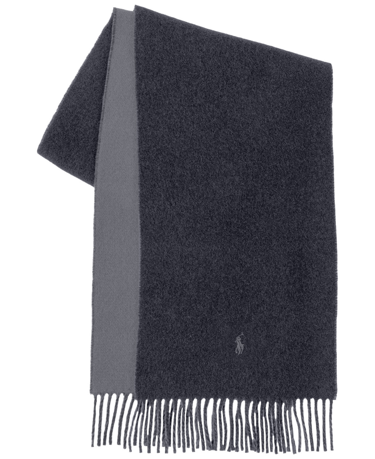 Polo Ralph Lauren Men's Reversible Wool Scarf - Dark Blue | Macy's