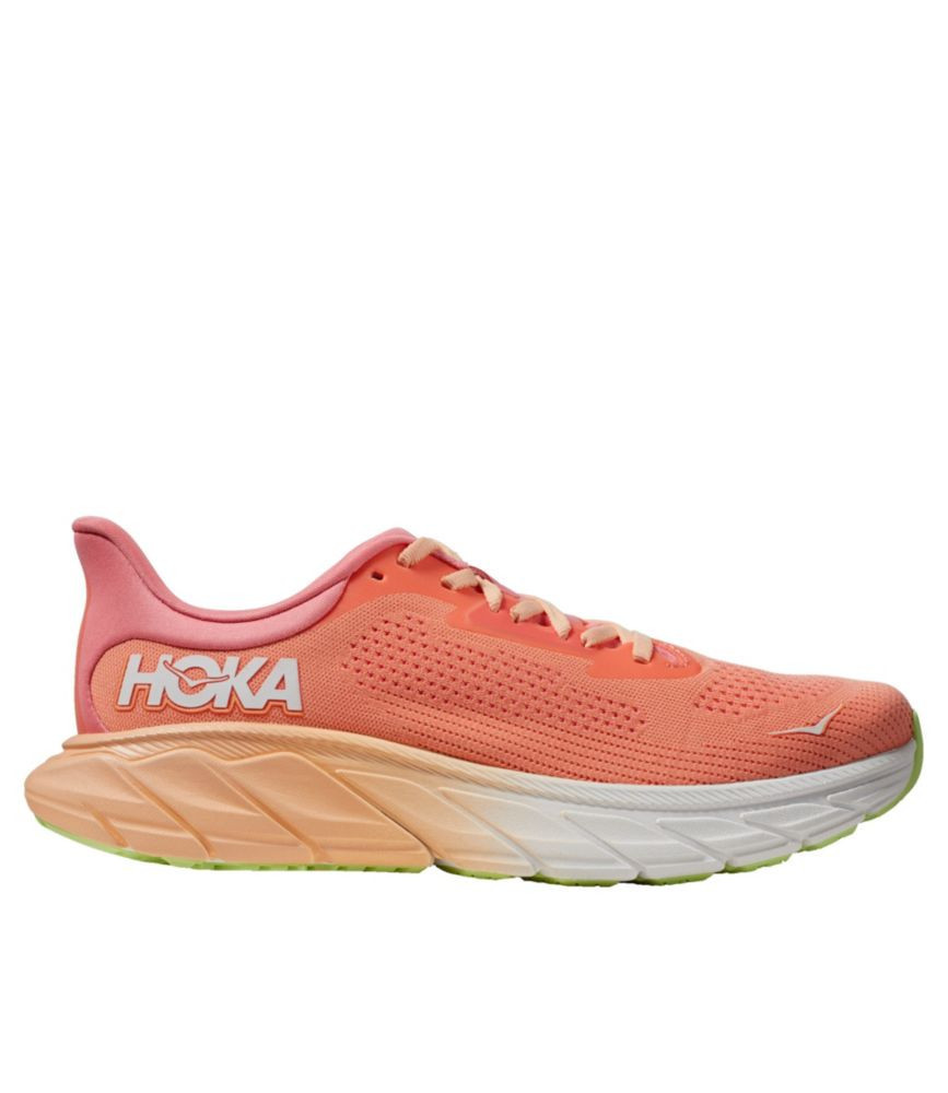 Women's HOKA Arahi 7 Running Shoes Papaya/Coral 8.5(B), Polyethylene | L.L. Bean